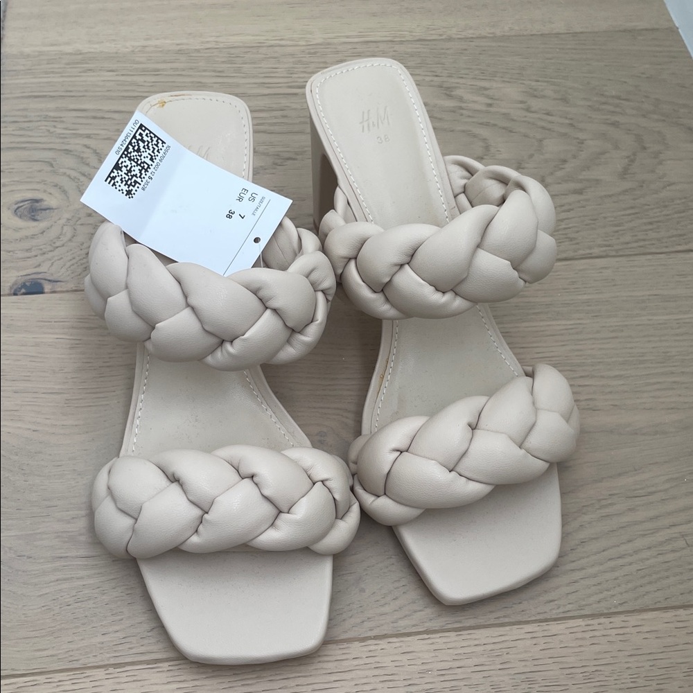H & M braided heels